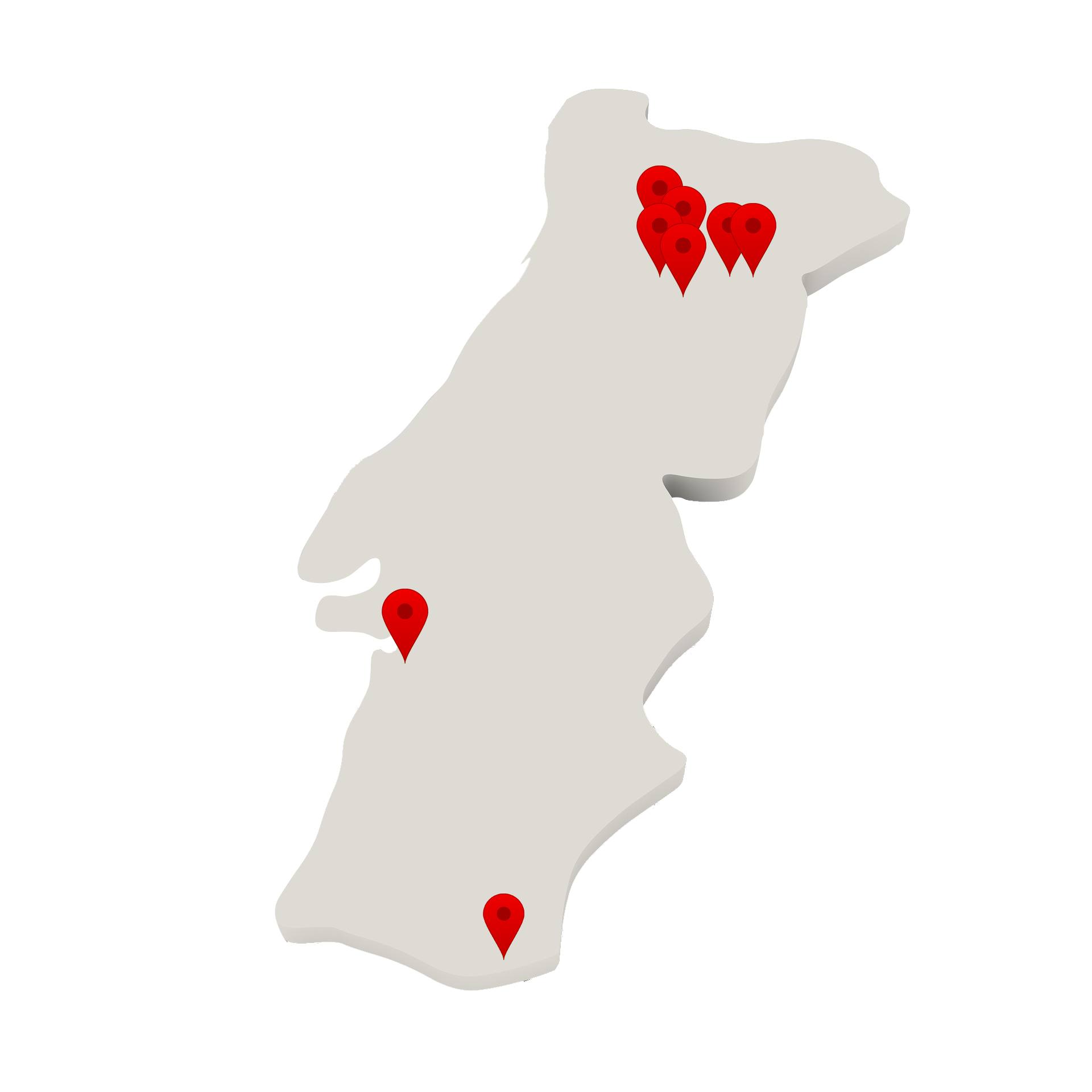 mapa de portugal
